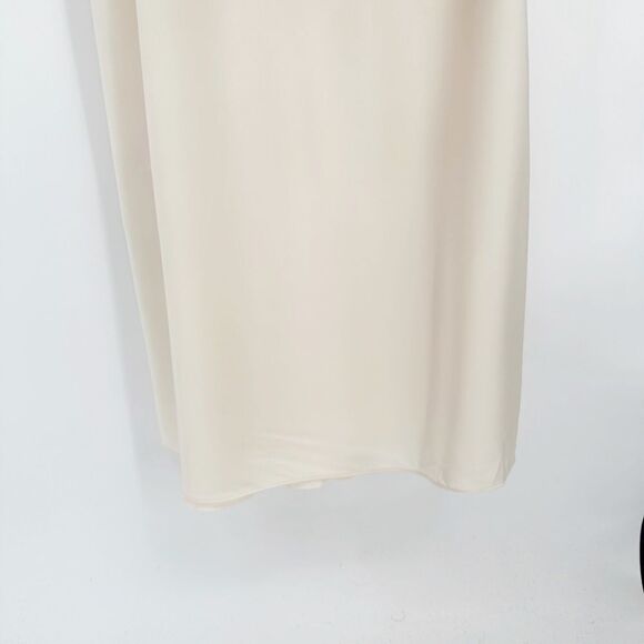 NEW Allsaints Coralie Midi Slip Dress Satin Open Back Backless White Women's 10 - Picture 4 of 14